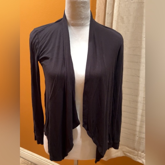 INC International Concepts | Women’s Black Cardigan Sweater Top Drape Small - Picture 1 of 6